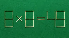 Aivojen haaste: siirrä yksi tulitikku korjataksesi virheen